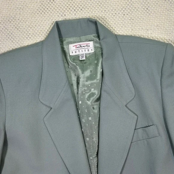 EUC Vintage Talbots Blazer Jacket Career Office Button Front Petite Size 2P - Picture 6 of 10